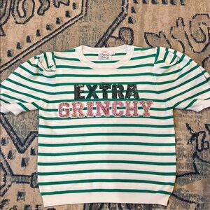 Judith March Extra Grinchy Striped Pullover Sz Large